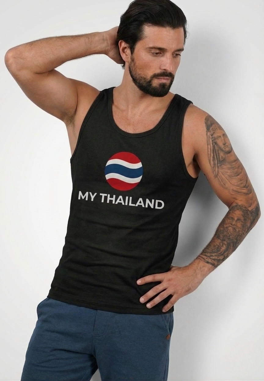 My Thailand Black Singlet Tank Top Unisex