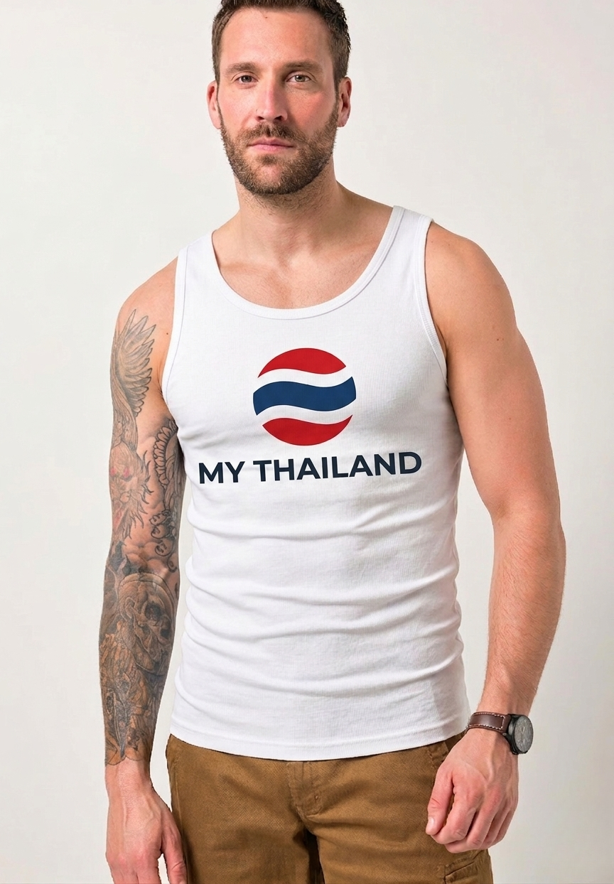 My Thailand White Singlet Tank Top Unisex