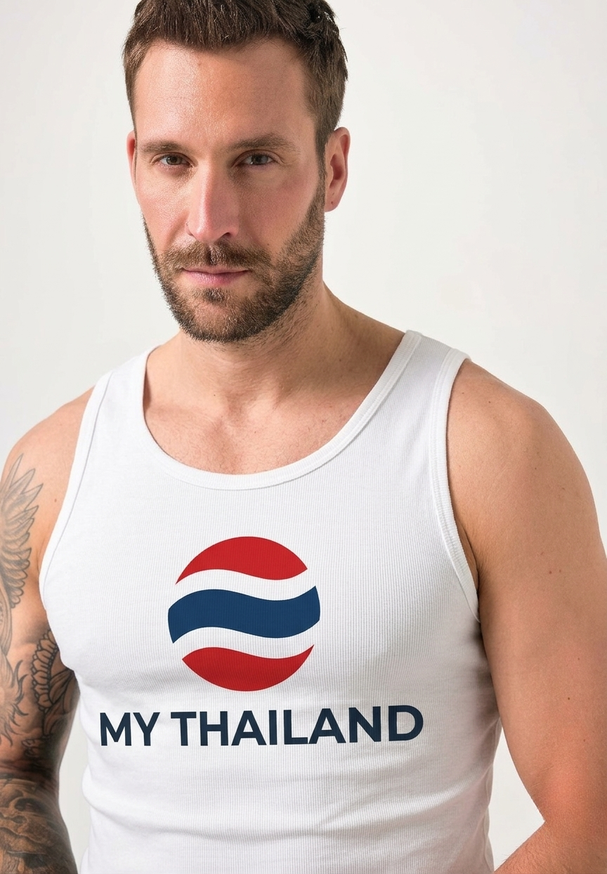 My Thailand White Singlet Tank Top Unisex