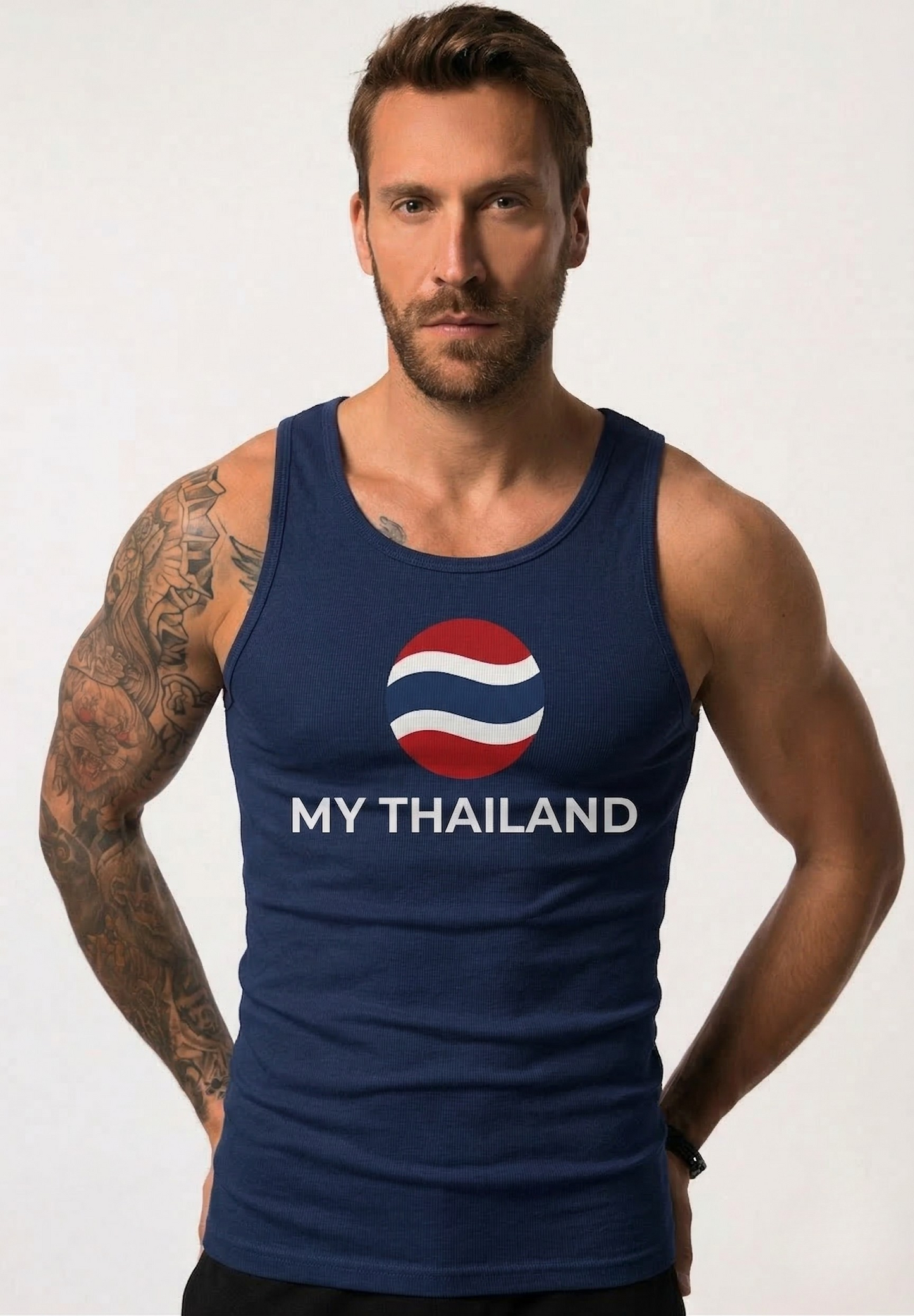 My Thailand Navy Blue Singlet Tank Top Unisex