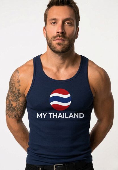 My Thailand Navy Blue Singlet Tank Top Unisex